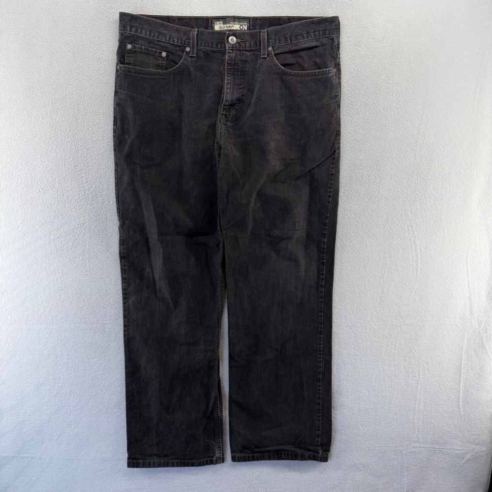 Vintage Old Navy Jeans Mens 38x34 Black Loose Baggy Skater Grunge Goth Y2k Faded